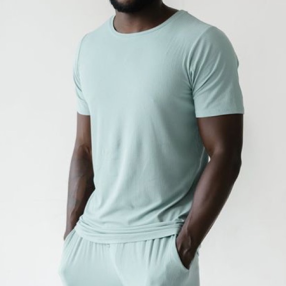 Little Sleepies Other - Stormy Ribbed Men’s Short Sleeve PJ Top XL